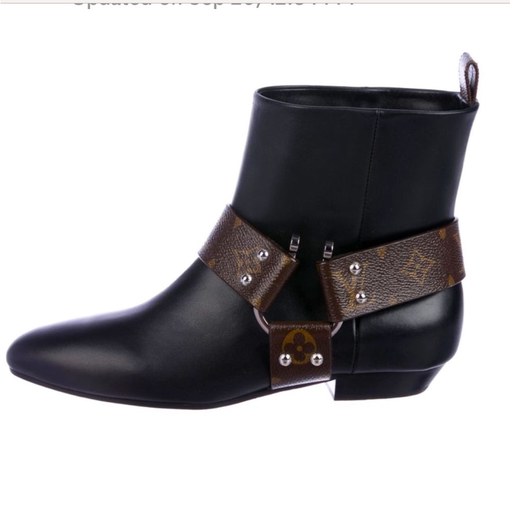 Authentic new flat Louis Vuitton rhapsody ankle boots size 35. - Picture 7 of 16